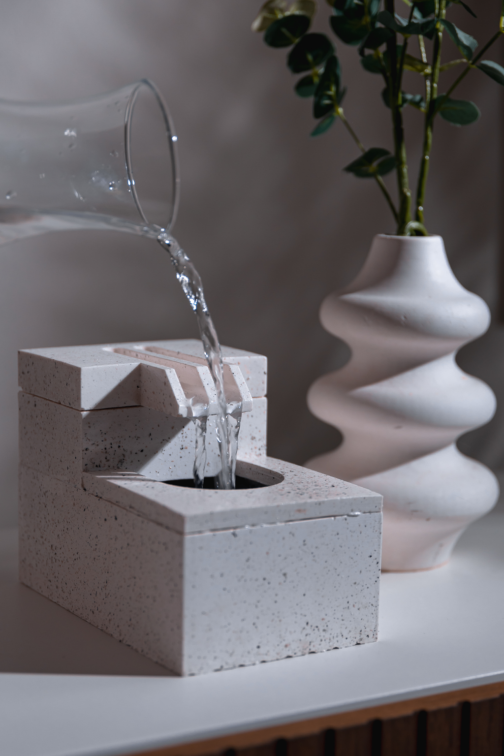 AKIS Sculptural Waterfall Fountain