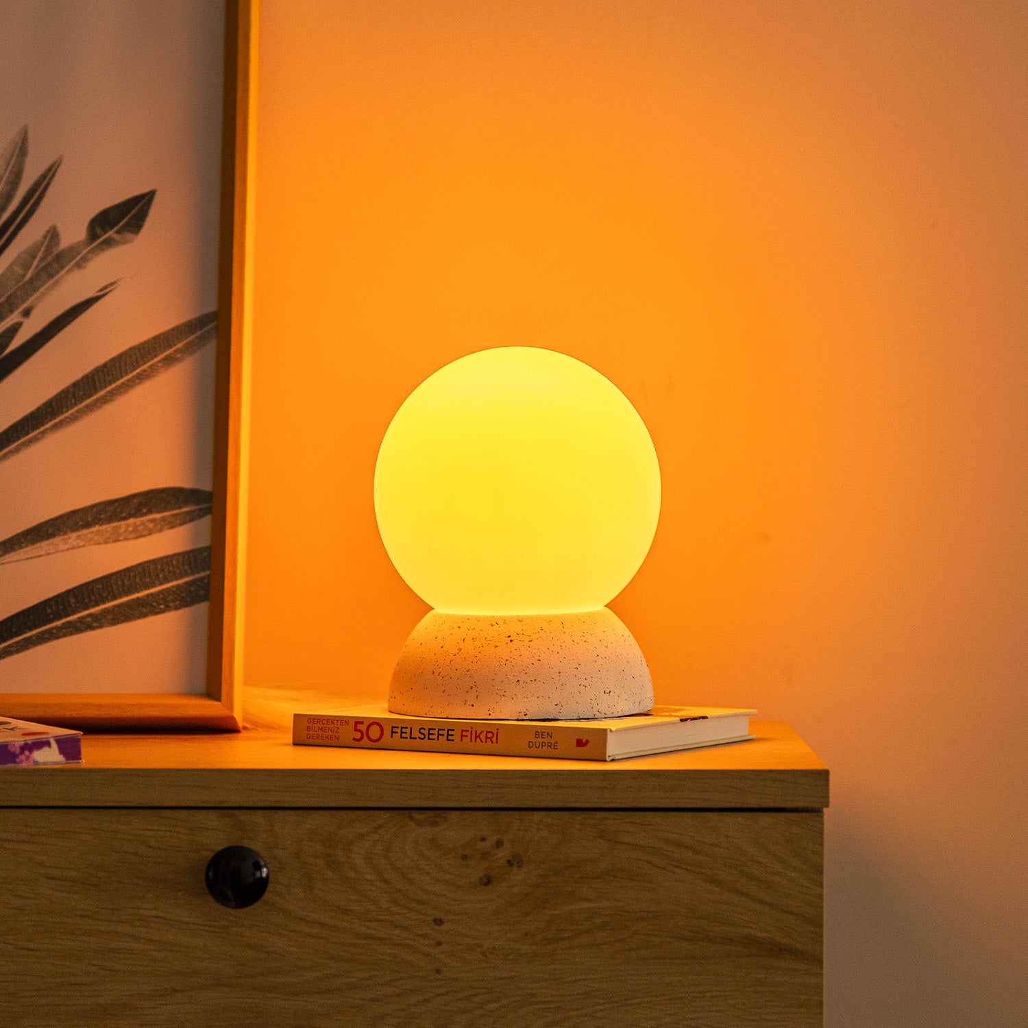 “LIA” Decorative Concrete Lamp – Wired