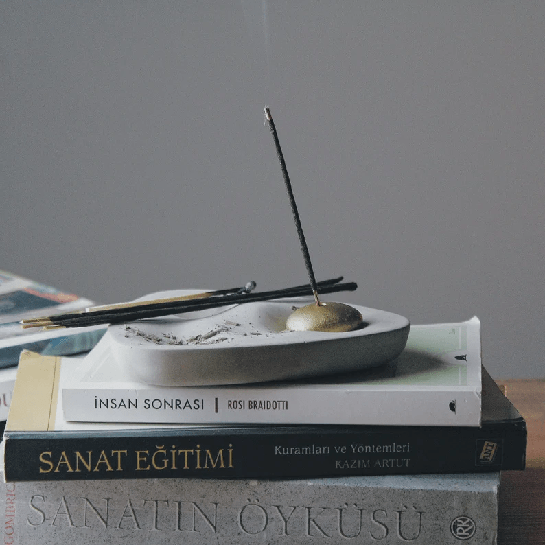 "TOPOGRAPHY" Sculptural Concrete Incense Burner