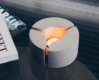 "LEAK" Sculptural Concrete Candle Warmer