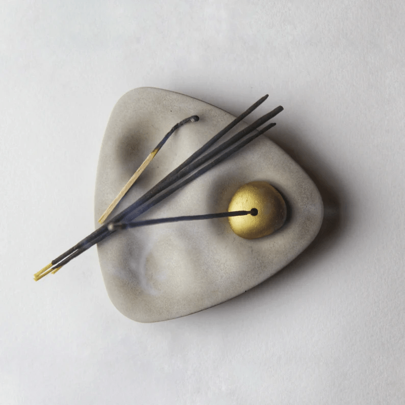 "TOPOGRAPHY" Sculptural Concrete Incense Burner