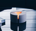 "LEAK" Sculptural Concrete Candle Warmer