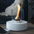 PURE FIRE V3 Sculptural Concrete Tabletop Fireplace