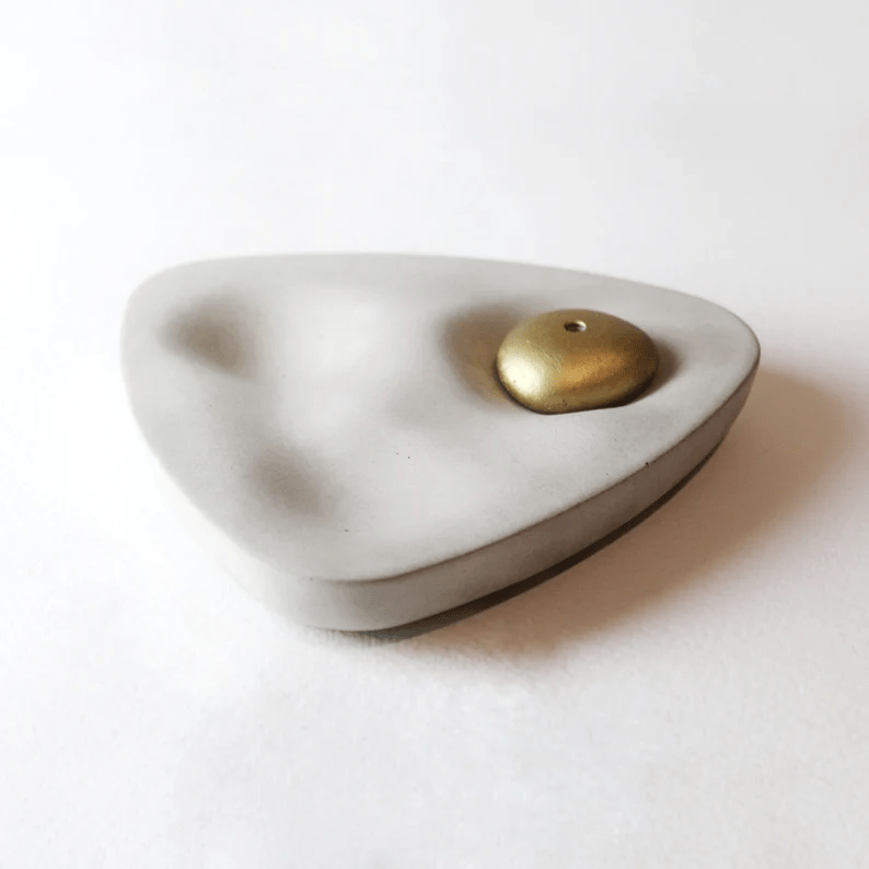 "TOPOGRAPHY" Sculptural Concrete Incense Burner