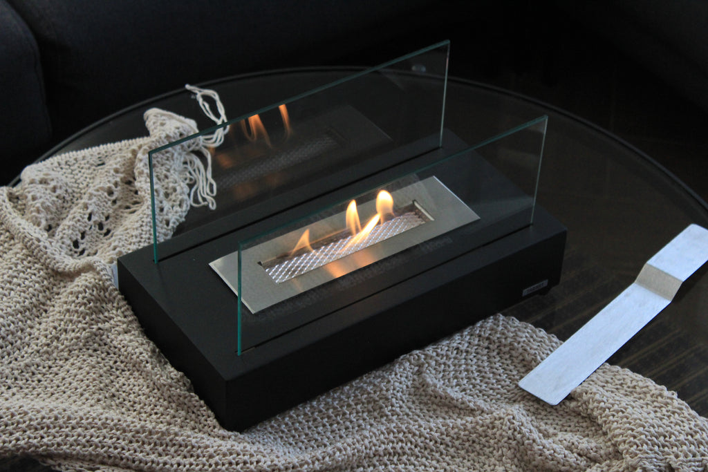 "V1" BLACK-IRON" Metal Fireplace
