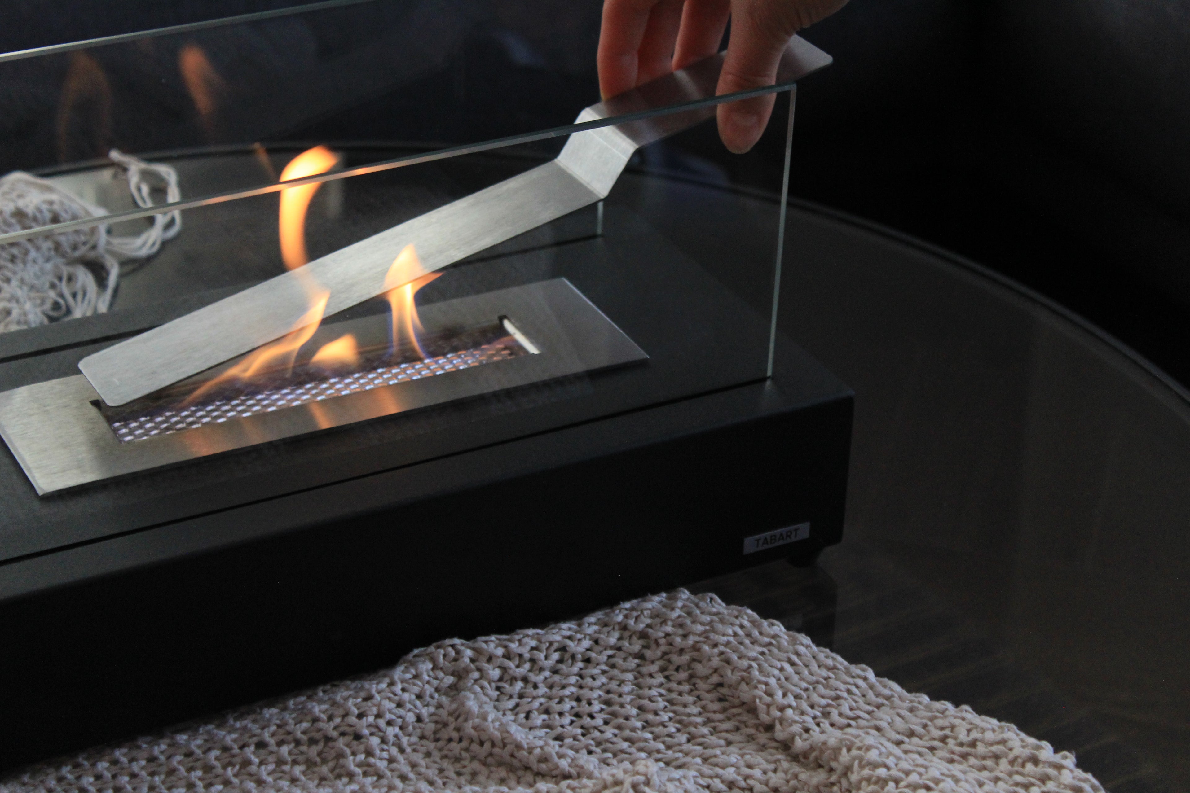 "V1" BLACK-IRON" Metal Fireplace