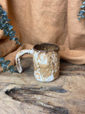 100% Handmade Rustic Vintage Stoneware Mug