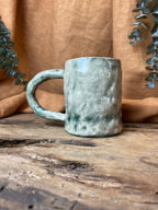 100% Handmade Rustic Vintage Stoneware Mug