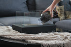 "V1" BLACK-IRON" Metal Fireplace