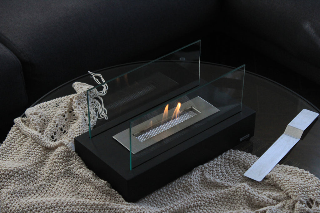 "V1" BLACK-IRON" Metal Fireplace