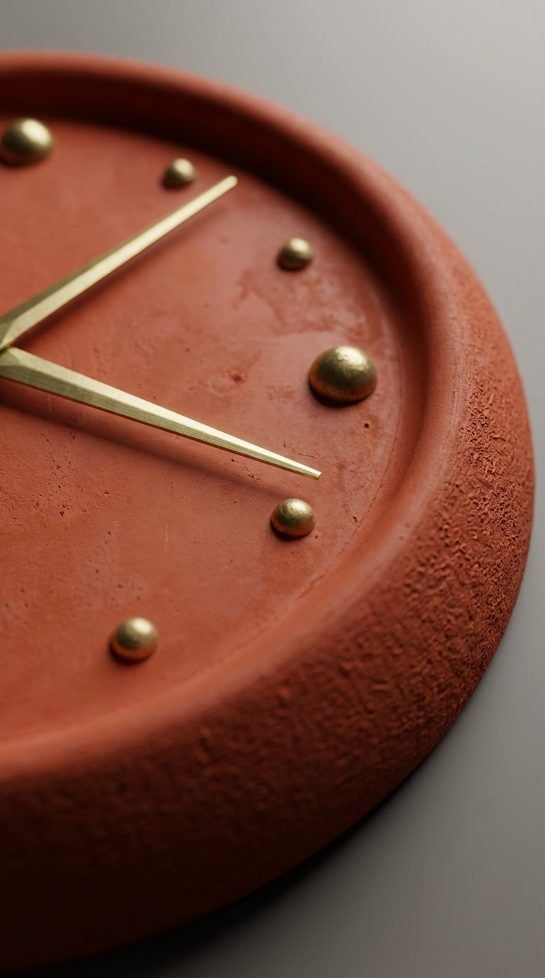 TABART SOVO Concrete Wall Clock – Minimal Modern Designer Clock