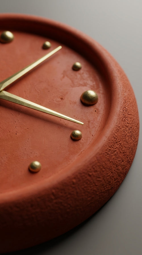 TABART SOVO Concrete Wall Clock – Minimal Modern Designer Clock