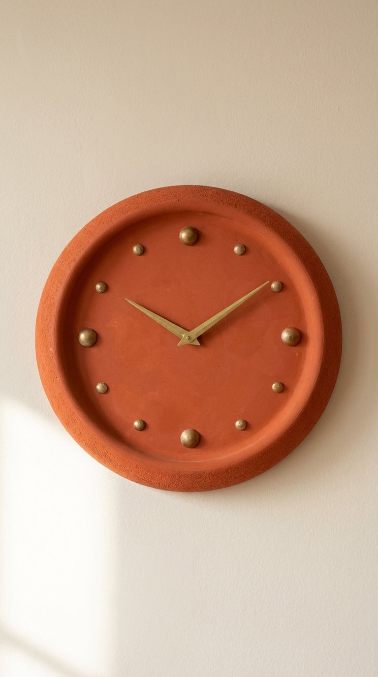 TABART SOVO Concrete Wall Clock – Minimal Modern Designer Clock