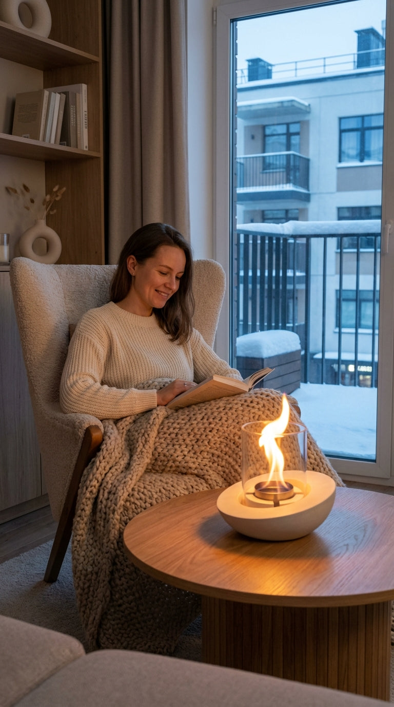 "V4" PURE-Fire Concrete Fireplace