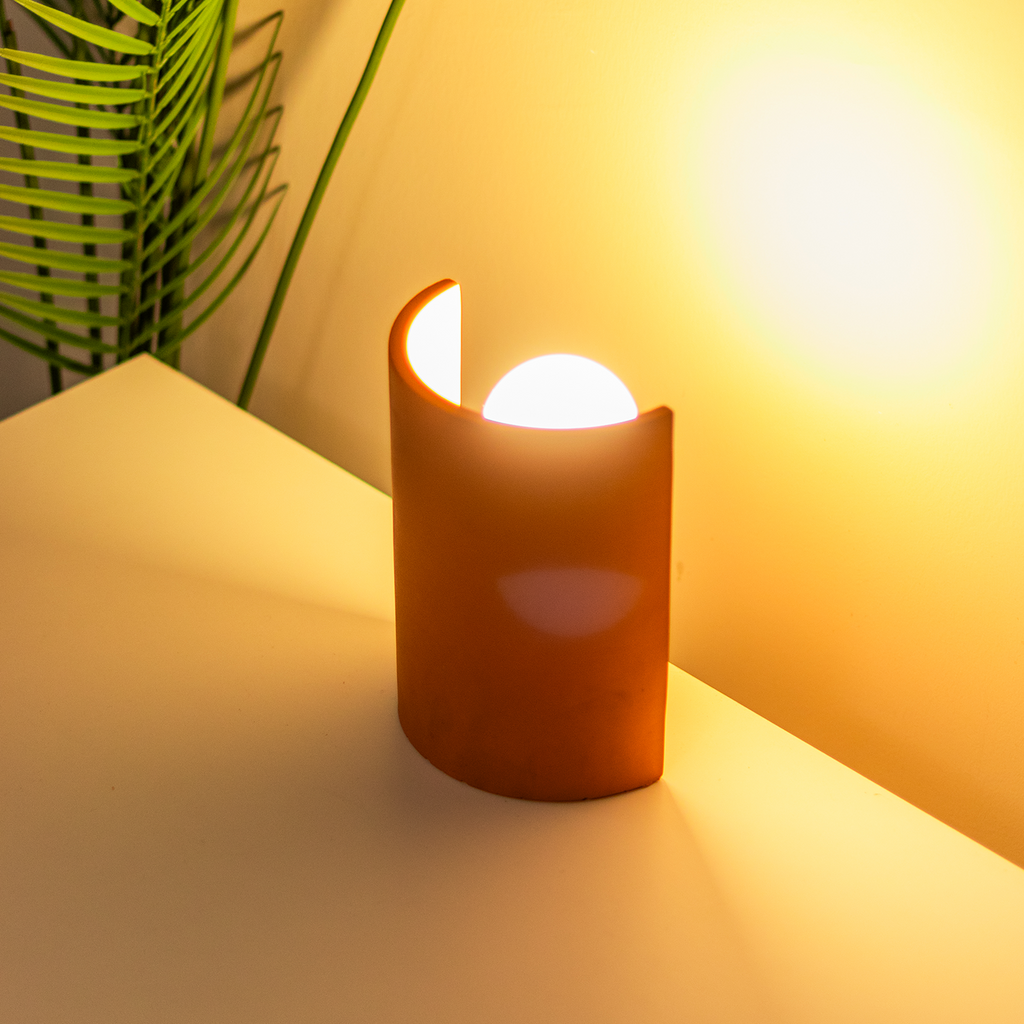 "LUMA" Sculptural Concrete Wall Sconce