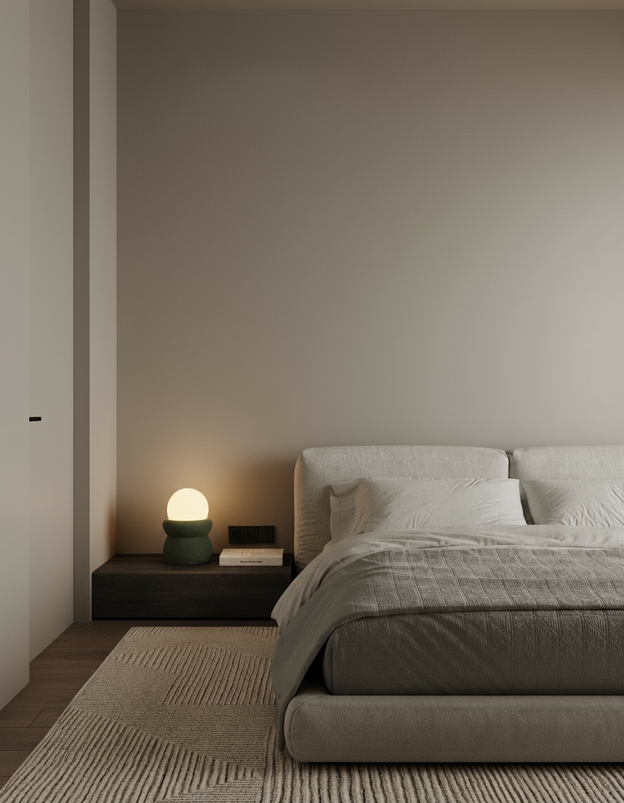 BOVO Sculptural Concrete Table Lamp