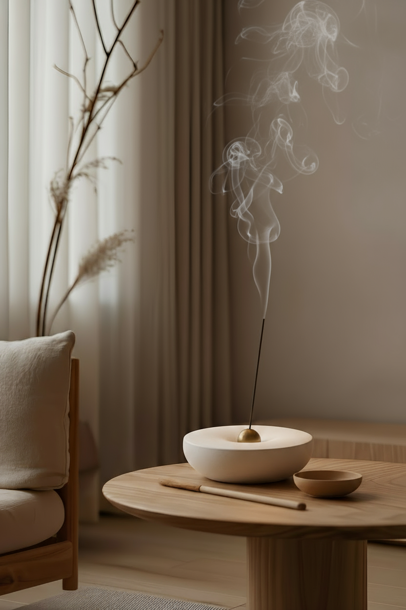 HOLE XL Sculptural Concrete Incense Holder