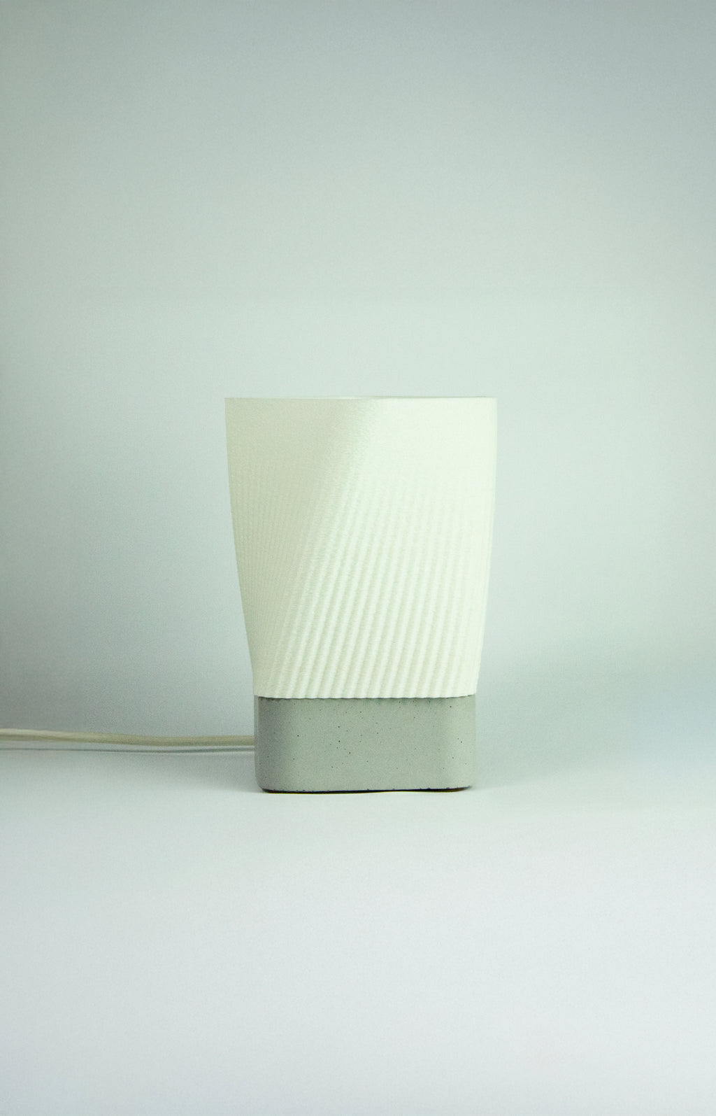HELIX Sculptural Concrete Table Lamp