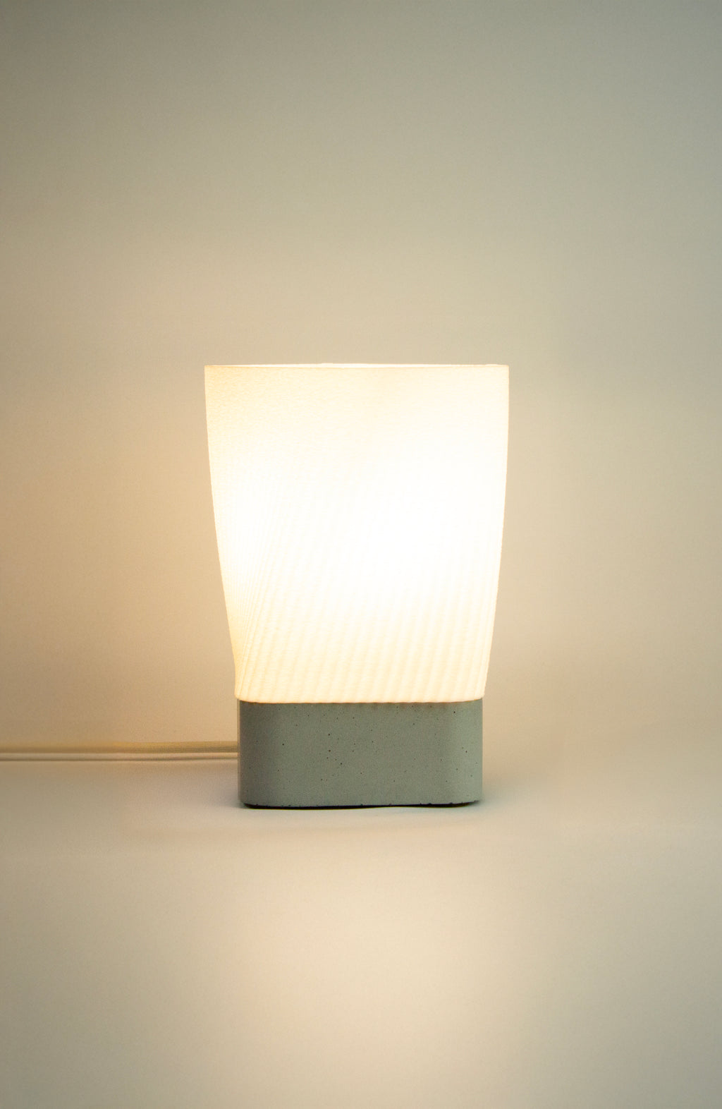 HELIX Sculptural Concrete Table Lamp