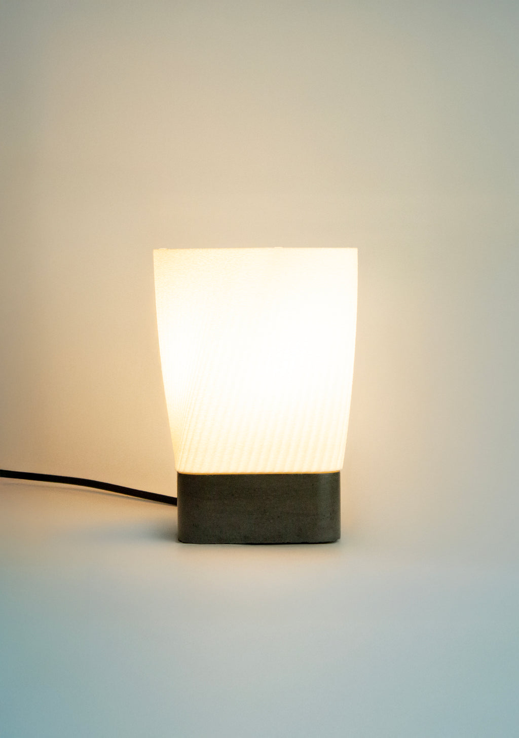 HELIX Sculptural Concrete Table Lamp
