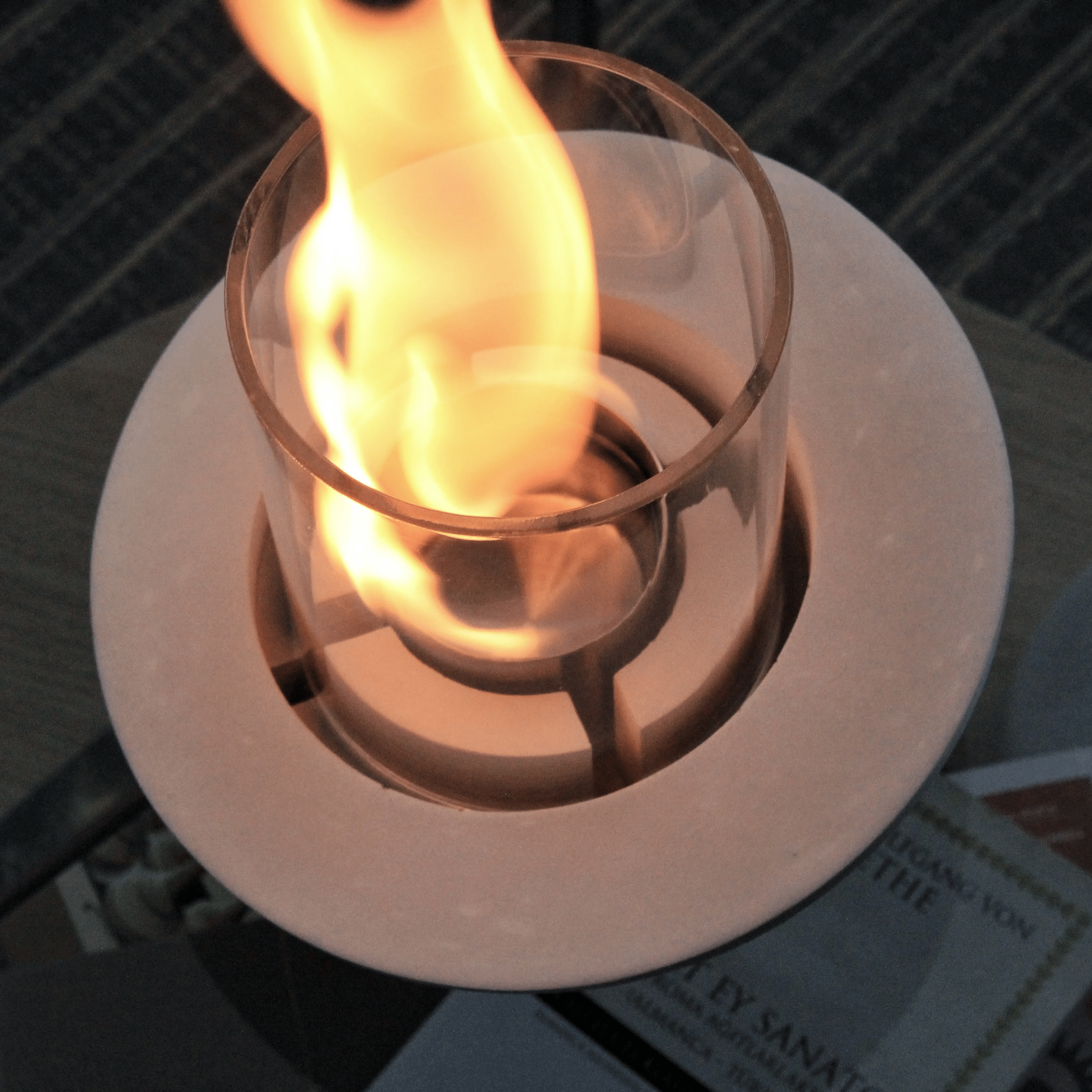 "V4" PURE-Fire Concrete Fireplace