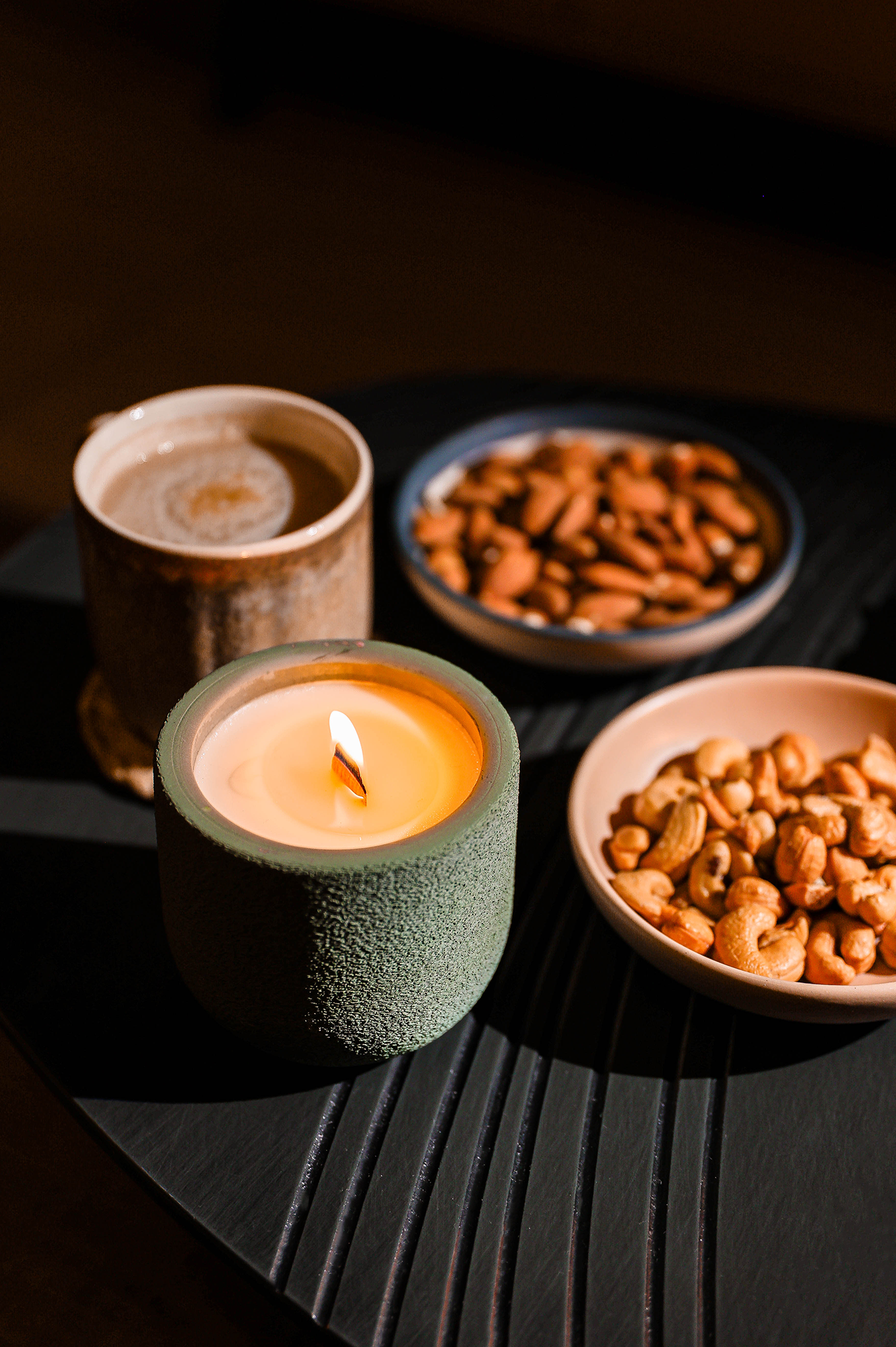 “CYLE” 100% Soy Wax Organic Concrete Candle & Planter