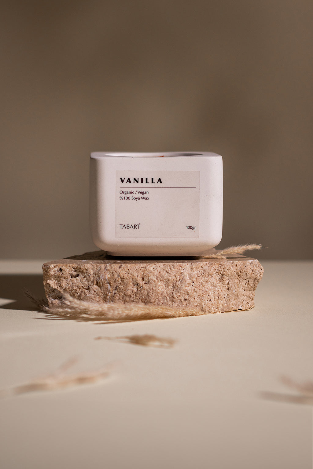 100% Soya Wax Organic Concrete Candle & Planter