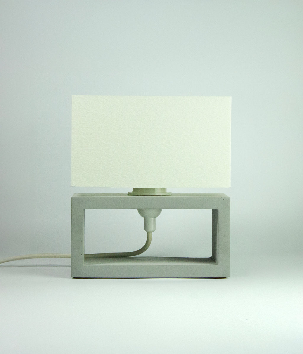 RECT Sculptural Concrete Table Lamp