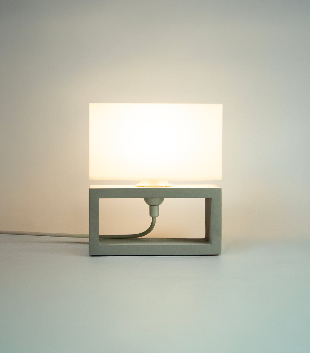 RECT Sculptural Concrete Table Lamp