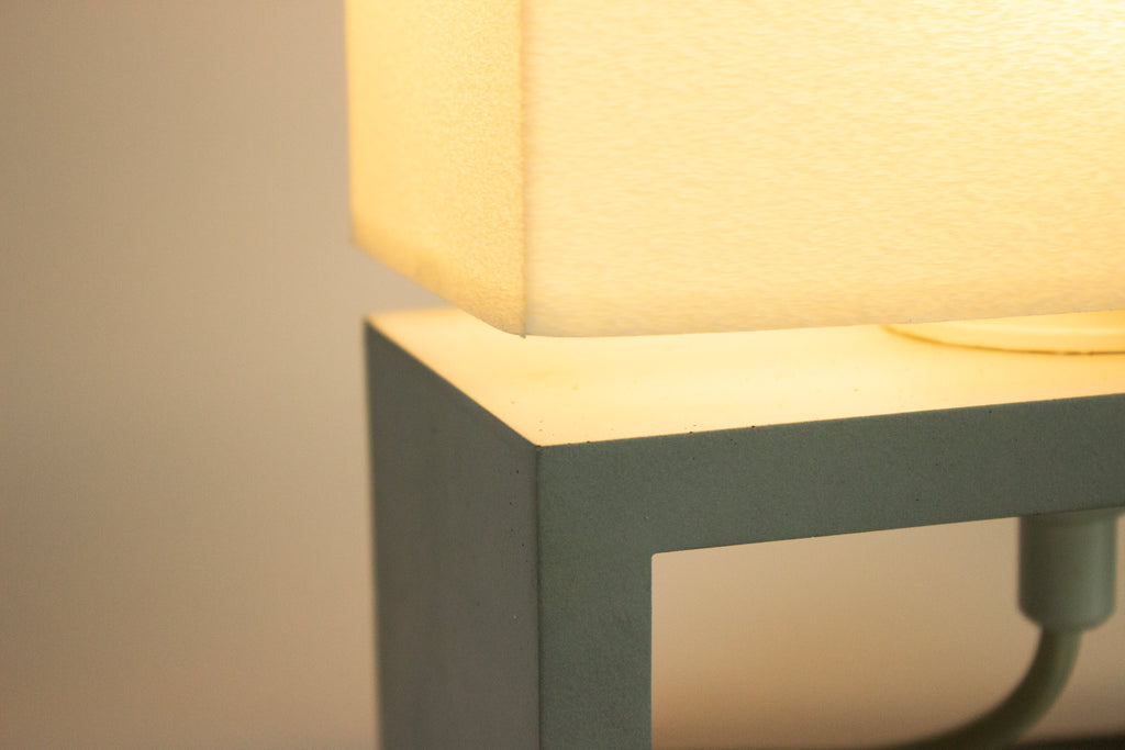 RECT Sculptural Concrete Table Lamp