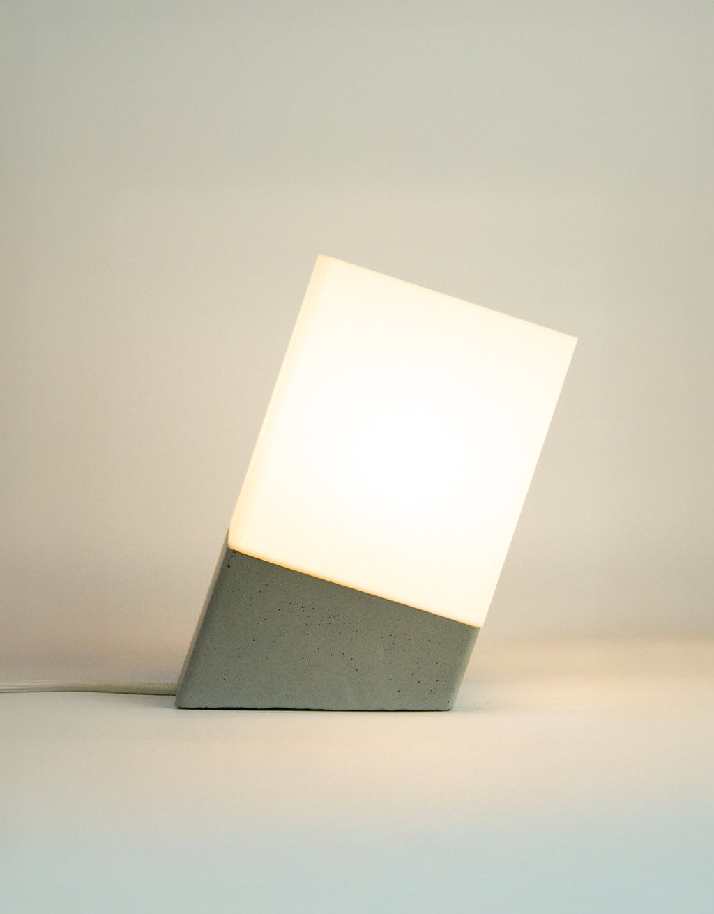 SLOPE Sculptural Concrete Table Lamp