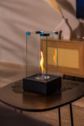 TORNADO V1 Sculptural Metal Tabletop Fireplace