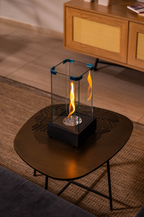 TORNADO V1 Sculptural Metal Tabletop Fireplace