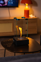 TORNADO V1 Sculptural Metal Tabletop Fireplace