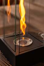 TORNADO V1 Sculptural Metal Tabletop Fireplace