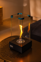 TORNADO V1 Sculptural Metal Tabletop Fireplace
