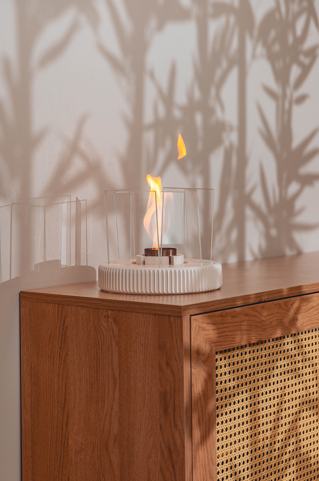 TWIST FIRE V2 Sculptural Tabletop Fireplace