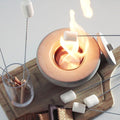 PURE FIRE V2 Sculptural Concrete Tabletop Fireplace