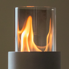 PURE FIRE V5 Sculptural Concrete Tabletop Fireplace