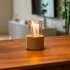 PURE FIRE V5 Sculptural Concrete Tabletop Fireplace