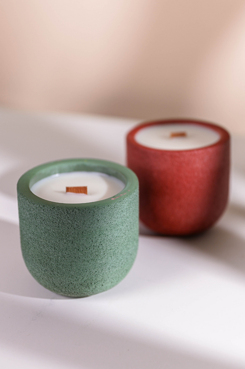 CYLE %100 Sculptural Concrete Soy Candle & Planter